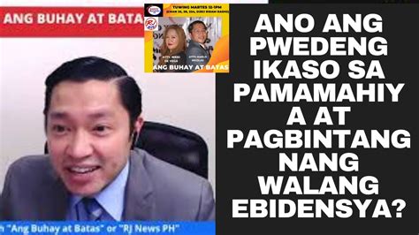 ANO ANG PWEDENG IKASO SA PAMAMAHIYA AT .
